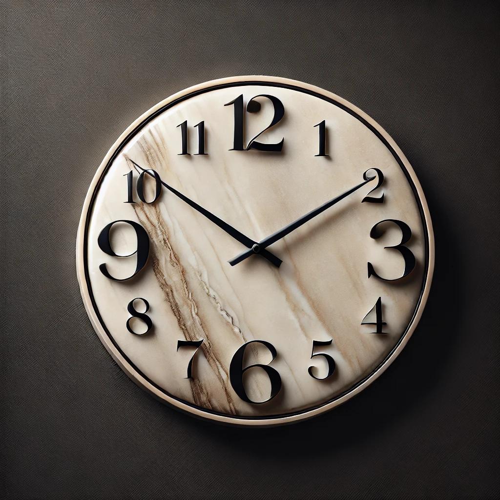 Orologi in marmo personalizzati: lusso artigianale su misura