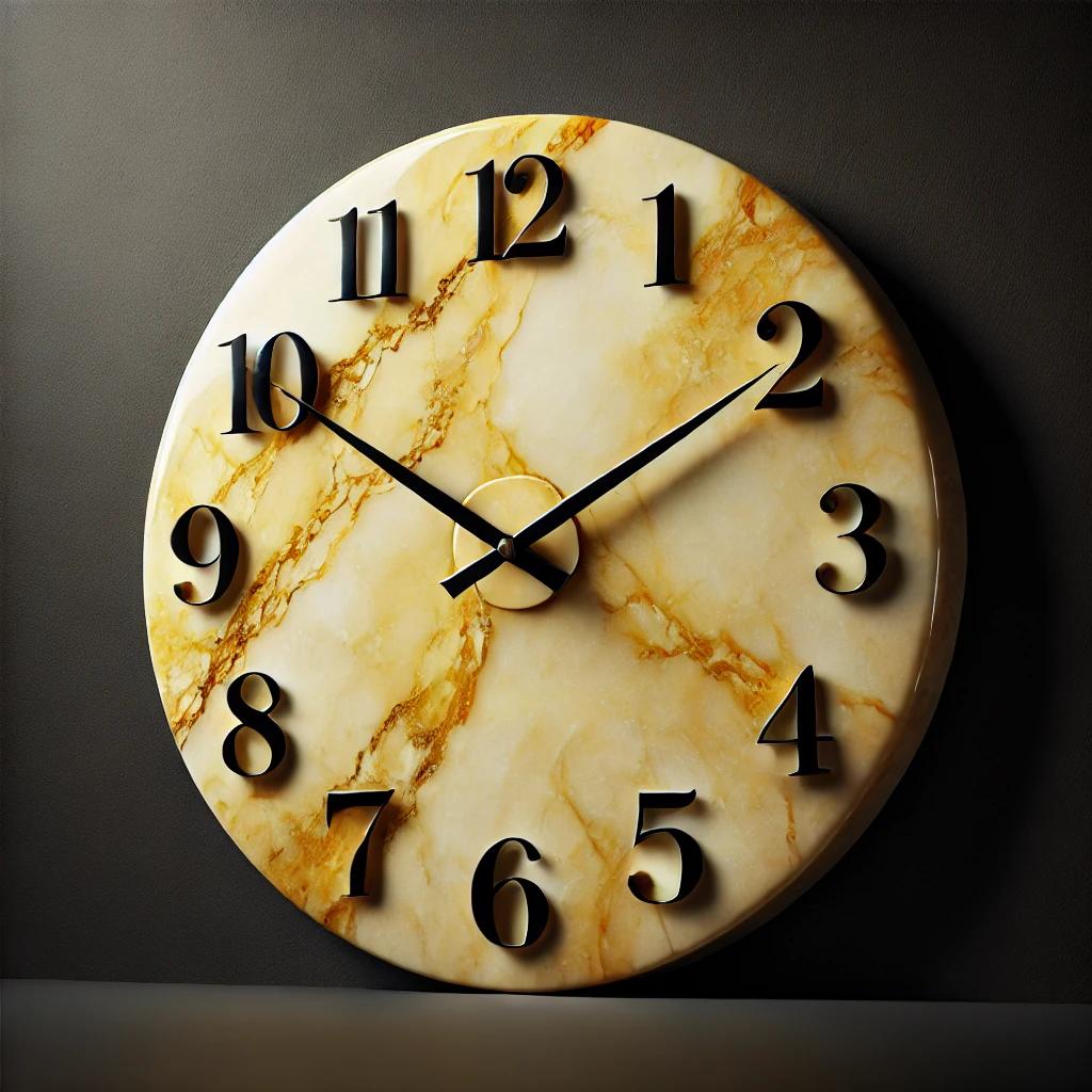 Orologi in marmo personalizzati: lusso artigianale su misura