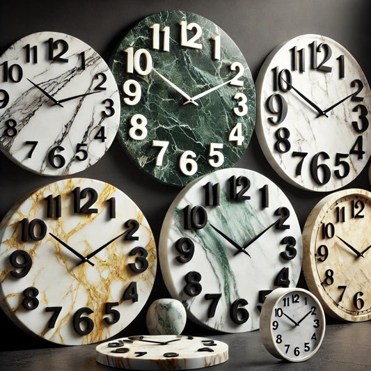 Orologi in marmo personalizzati: lusso artigianale su misura